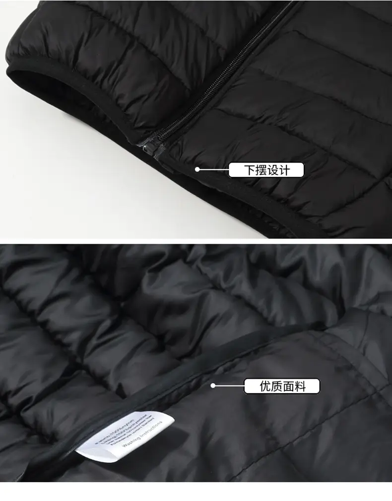 Black Hooded Vest for Boys Girls Winter Wear — feature 18