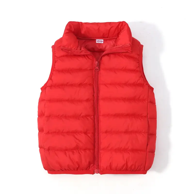 Black Hooded Vest for Boys Girls Winter Wear - Image 2