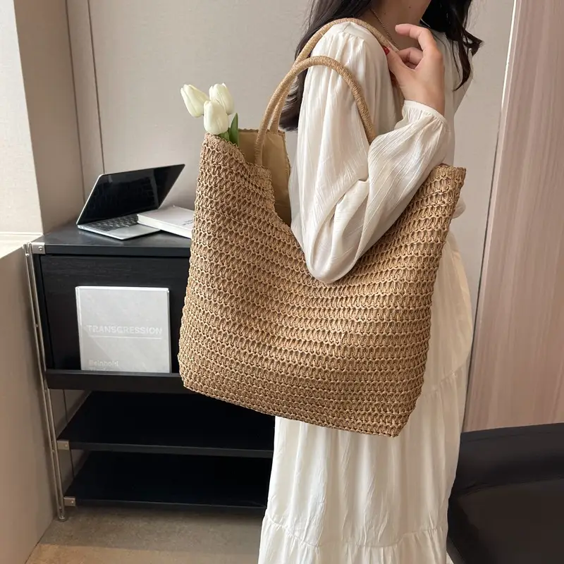 Women Straw Tote Bag Large Capacity 2023 New Fashion