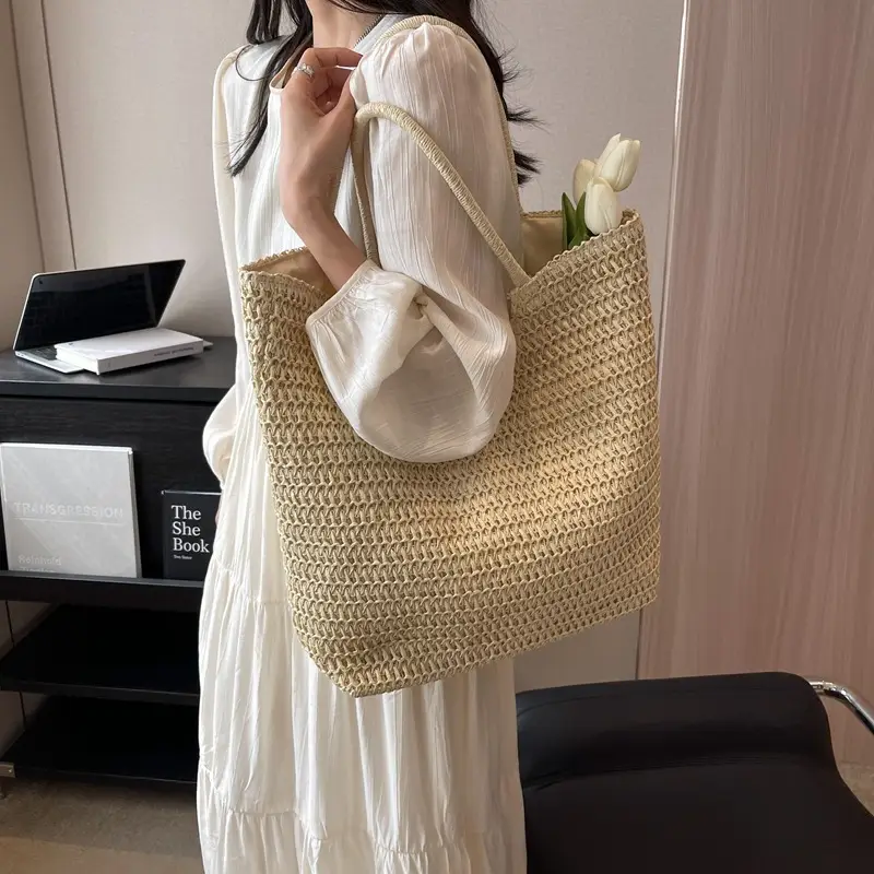 Women Straw Tote Bag Large Capacity 2023 New Fashion