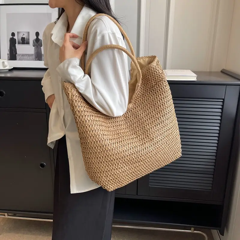 Women Straw Tote Bag Large Capacity 2023 New Fashion
