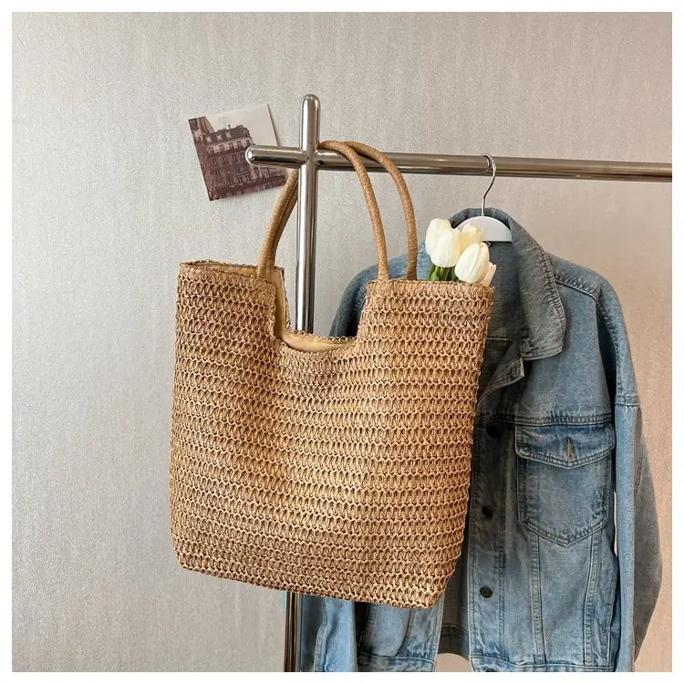 Women Straw Tote Bag Large Capacity 2023 New Fashion — feature 13