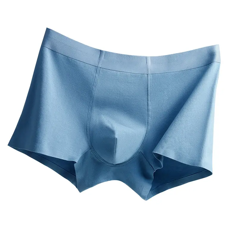 Plus Size Men's Seamless Boxer Shorts Gray - Image 19