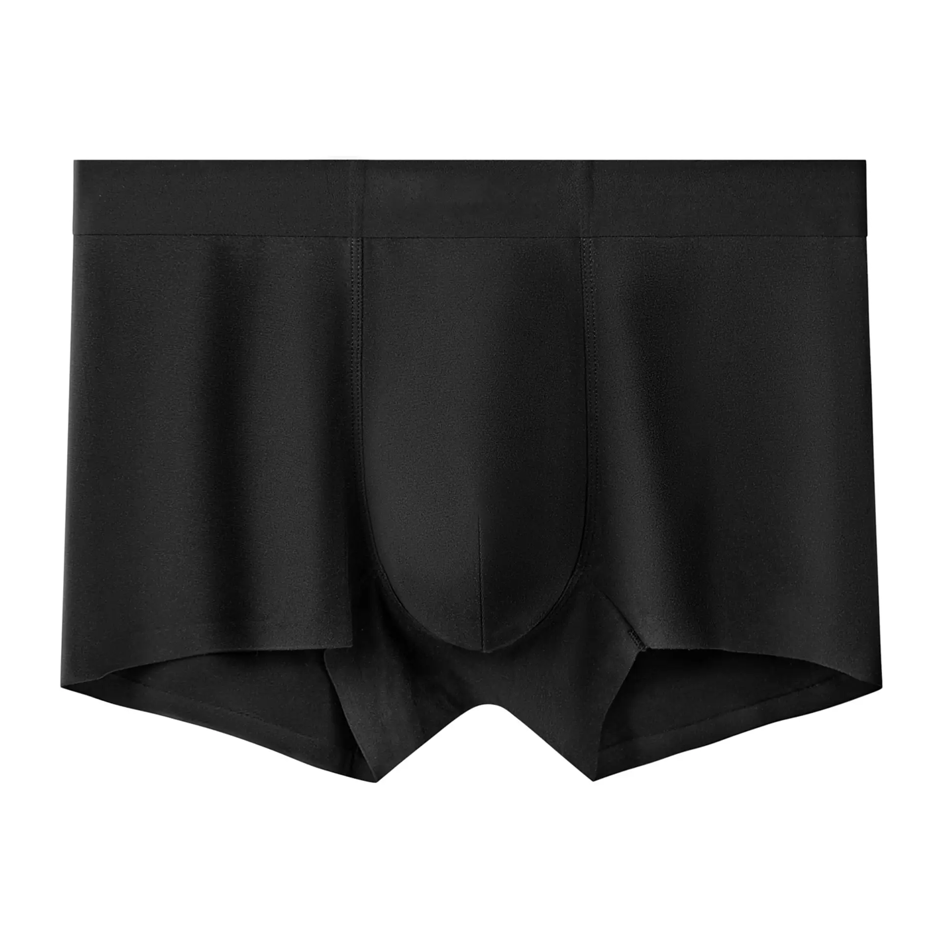Plus Size Men's Seamless Boxer Shorts Gray - Image 6