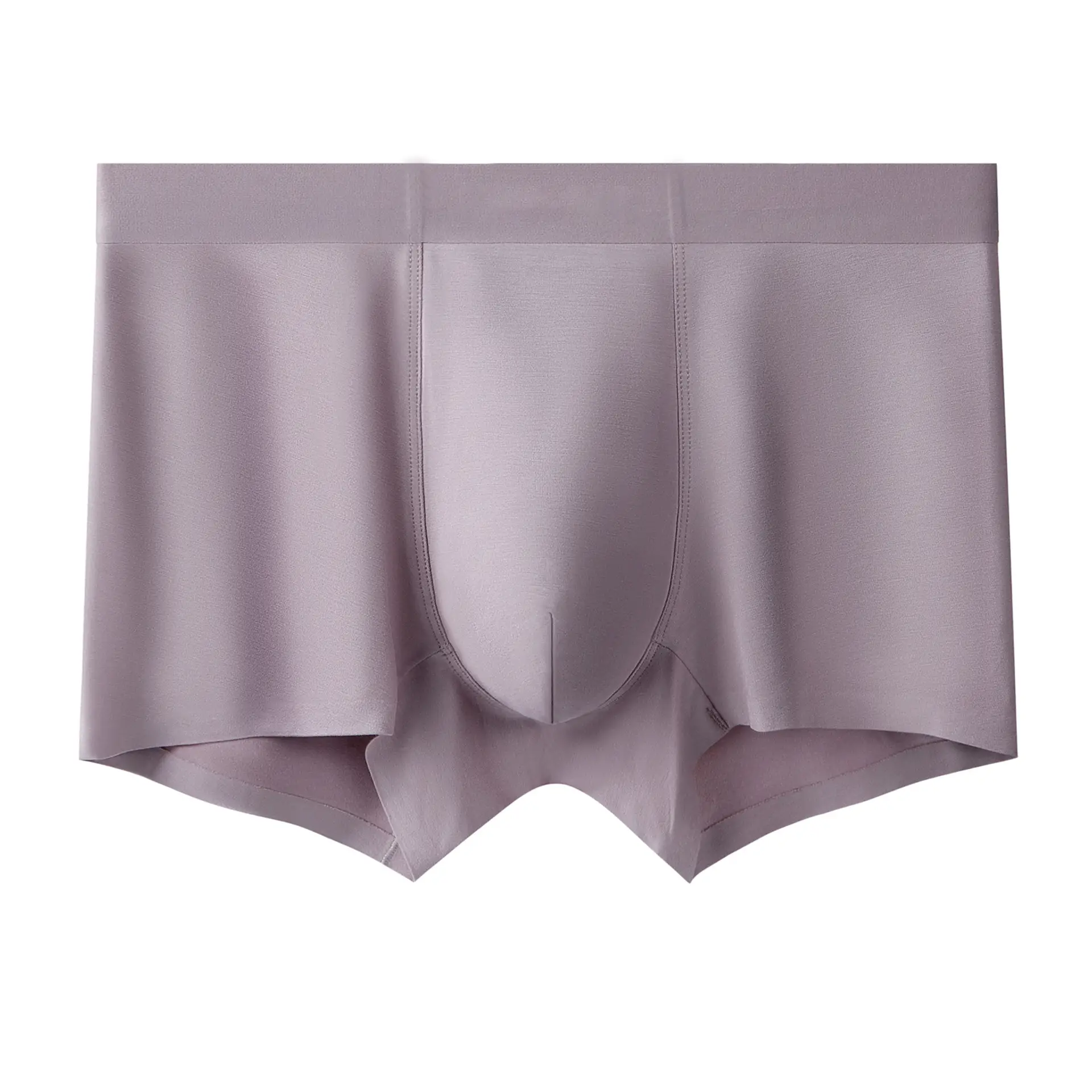 Plus Size Men's Seamless Boxer Shorts Gray - Image 7
