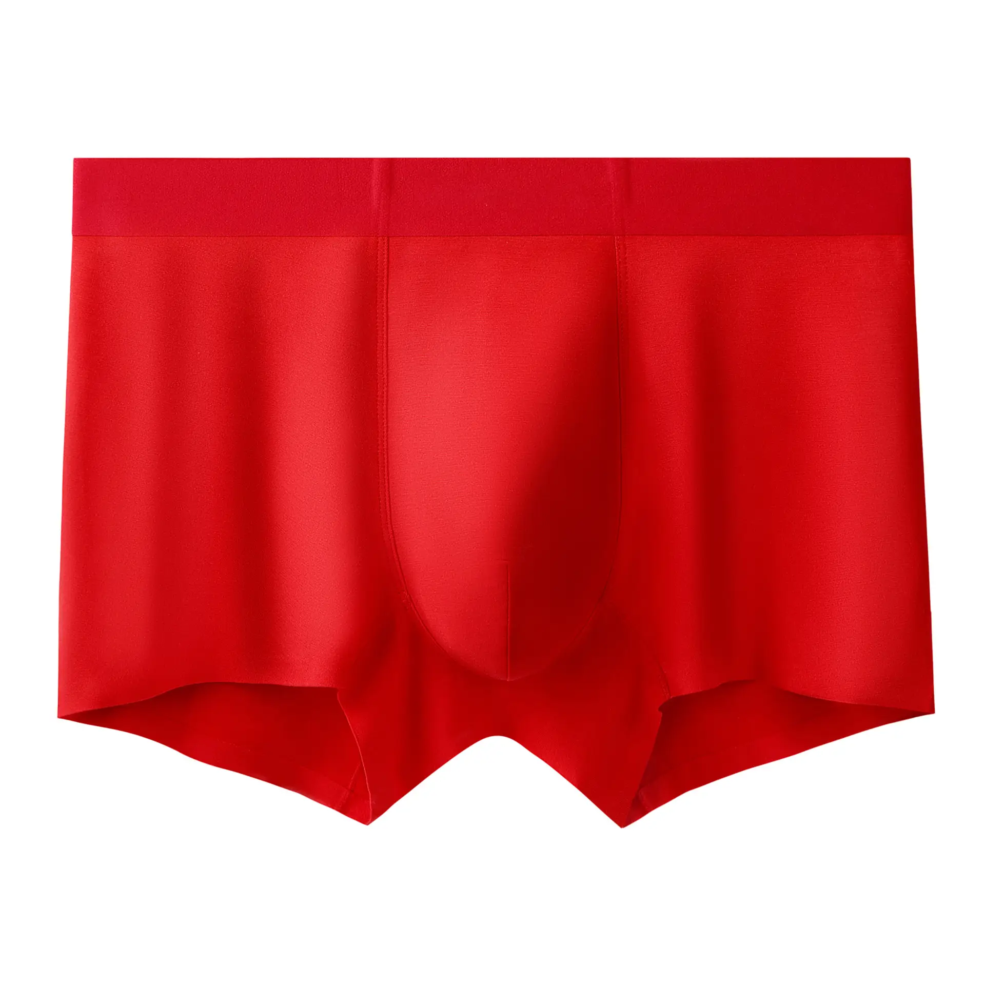 Plus Size Men's Seamless Boxer Shorts Gray - Image 8