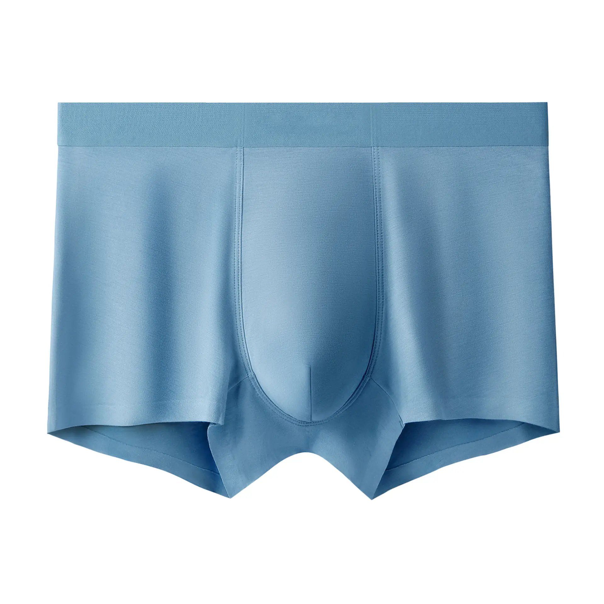 Plus Size Men's Seamless Boxer Shorts Gray - Image 9