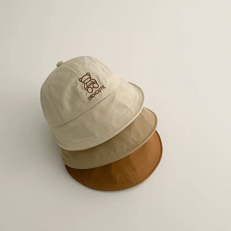 Yipang Baby Cap White Bear Print Summer 2025 - Image 6