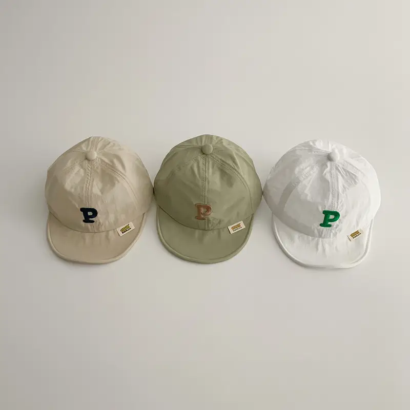 Blue Baby Cap with P Logo Quick-Drying Sunshade - Image 7