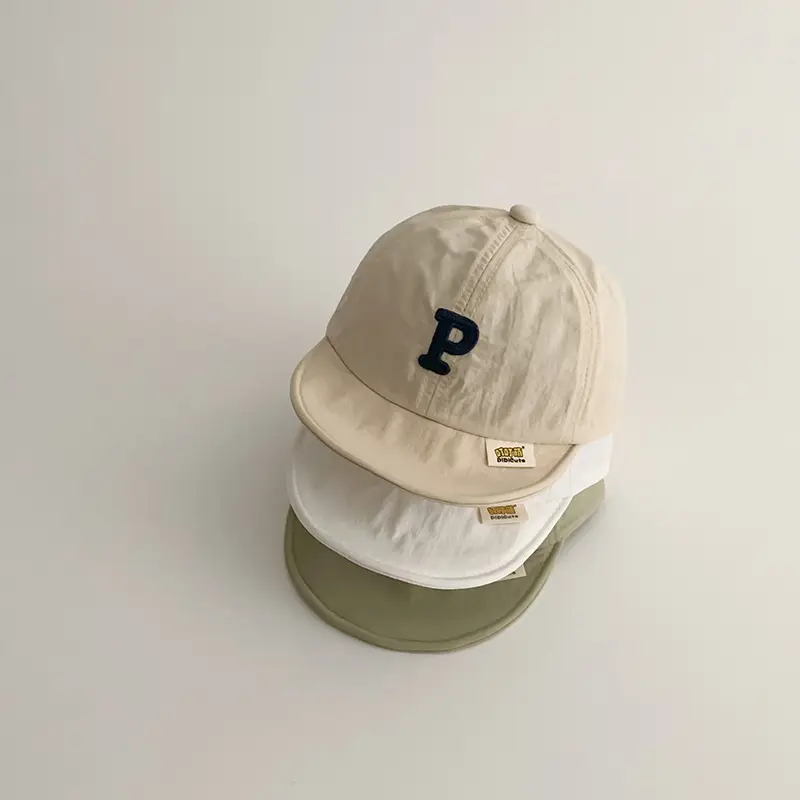 Blue Baby Cap with P Logo Quick-Drying Sunshade - Image 8