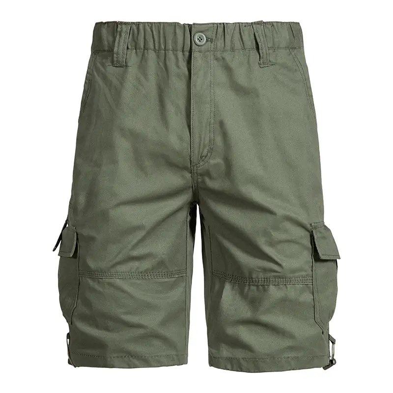 Men Navy Cotton Crossbody Shorts Casual Summer - Image 2