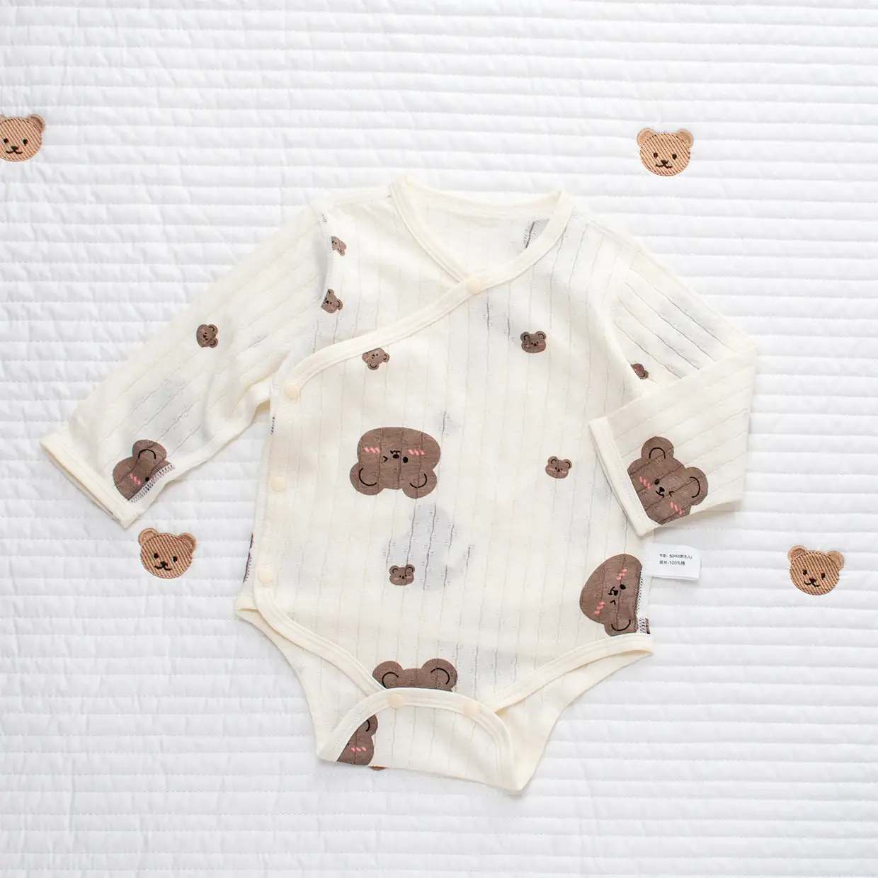 Baby Cotton Romper Set Summer Triangle Long Sleeve — feature 18