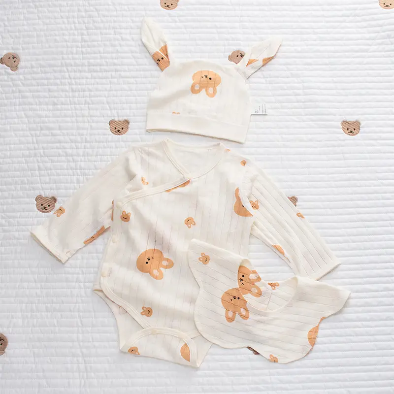 Baby Cotton Romper Set Summer Triangle Long Sleeve — feature 19