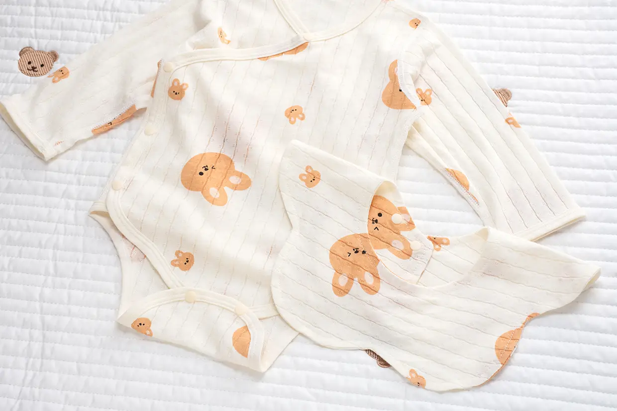 Baby Cotton Romper Set Summer Triangle Long Sleeve — feature 22