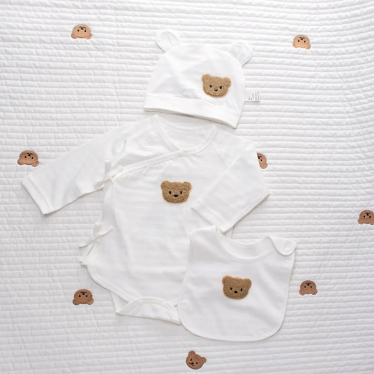 Baby Cotton Romper Set Summer Triangle Long Sleeve — feature 36