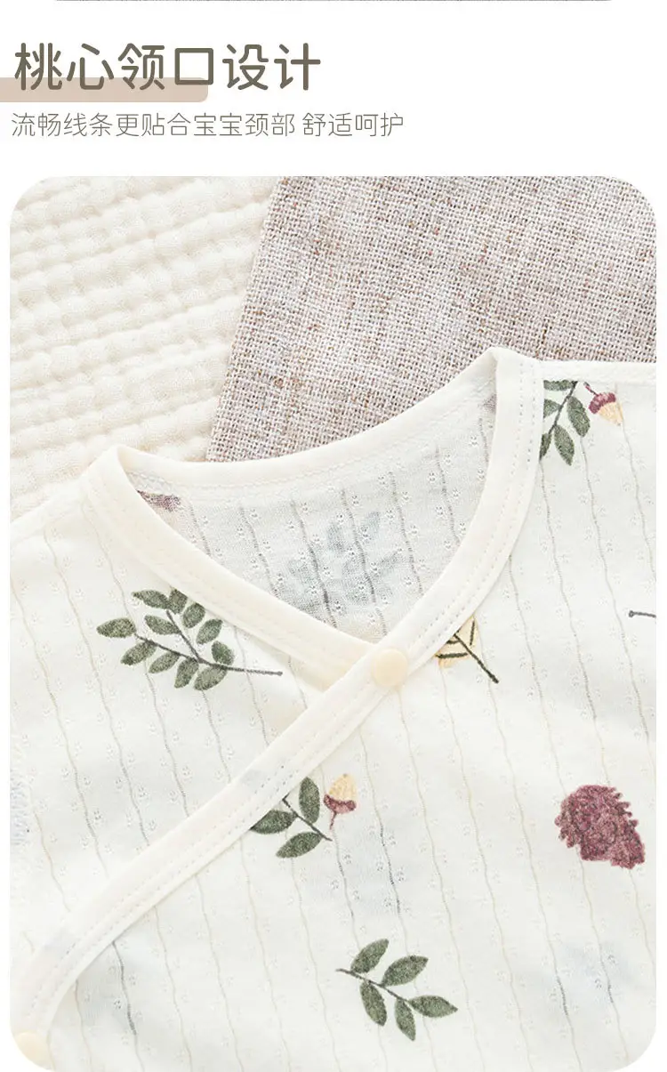 Baby Cotton Romper Set Summer Triangle Long Sleeve — feature 4