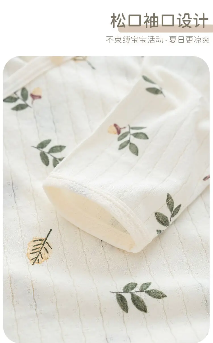 Baby Cotton Romper Set Summer Triangle Long Sleeve — feature 5