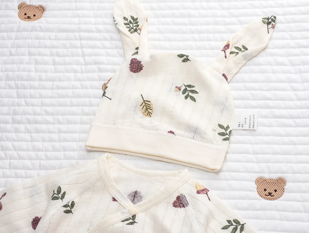 Baby Cotton Romper Set Summer Triangle Long Sleeve - Image 11