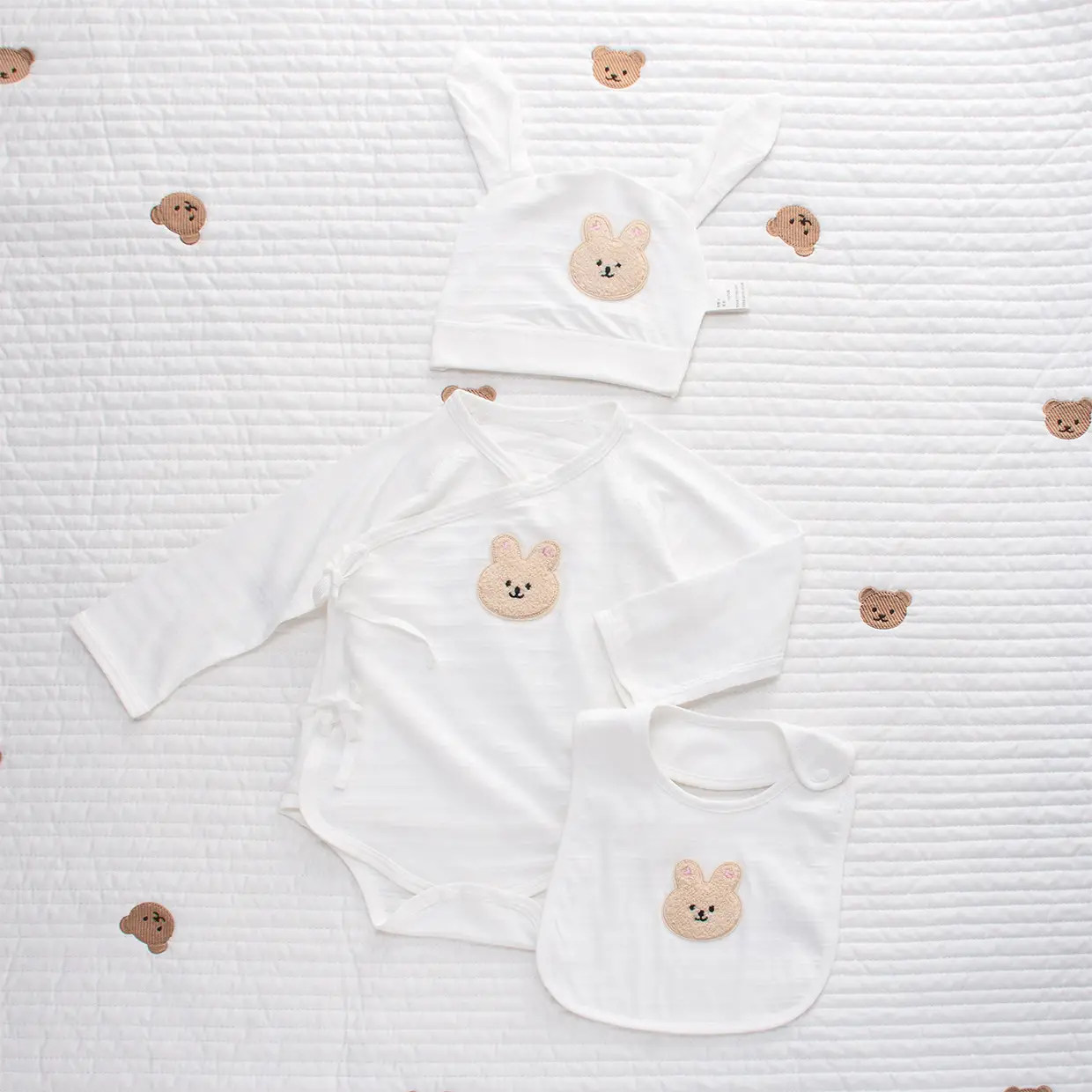 Baby Cotton Romper Set Summer Triangle Long Sleeve - Image 8
