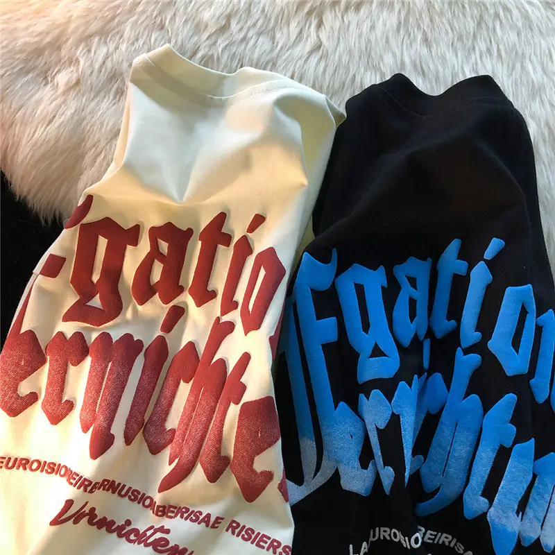 Women T-Shirt Antique Letter Short Sleeve Harajuku Style - Image 5