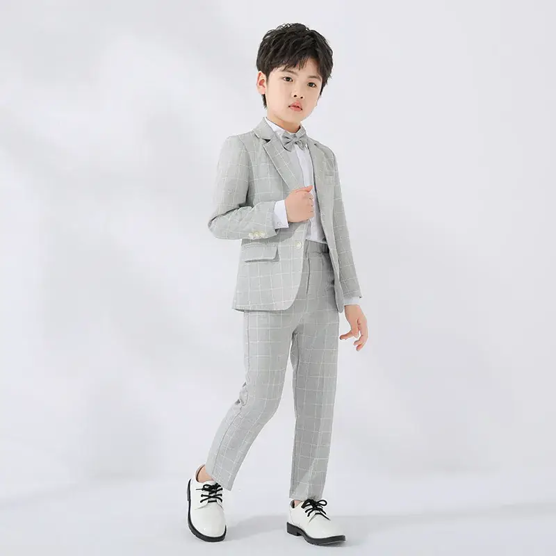Girls British Checkered Suit Spring New - Image 6