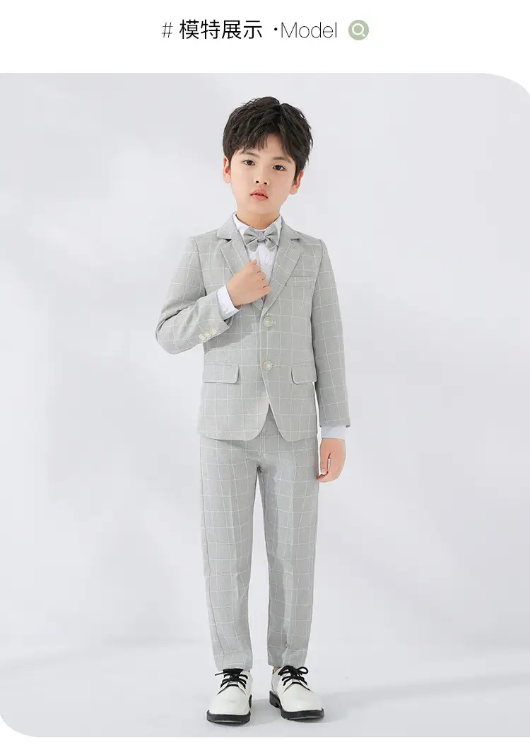 Girls British Checkered Suit Spring New — feature 10