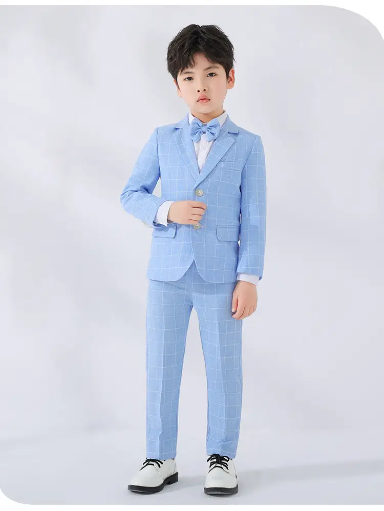 Girls British Checkered Suit Spring New — feature 15