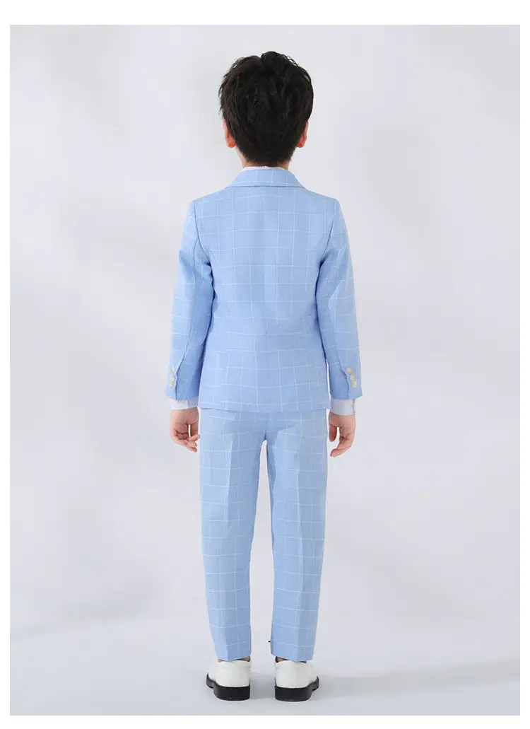 Girls British Checkered Suit Spring New — feature 19