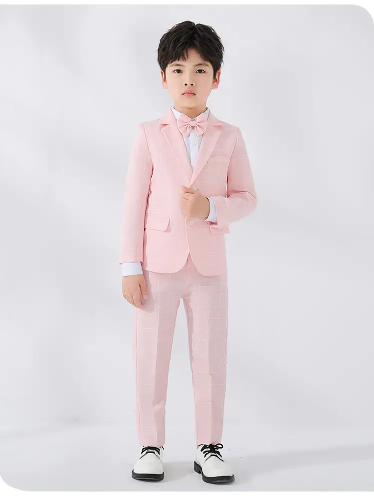 Girls British Checkered Suit Spring New — feature 20