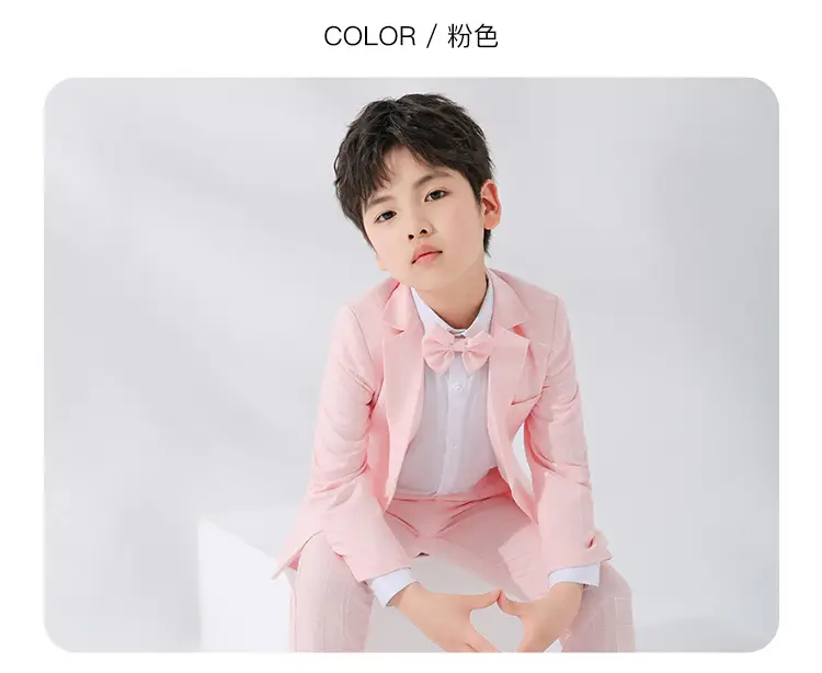 Girls British Checkered Suit Spring New — feature 21