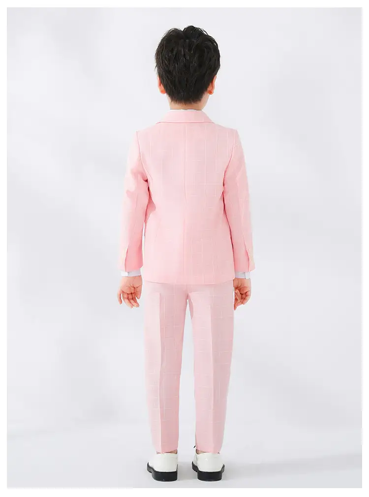 Girls British Checkered Suit Spring New — feature 24