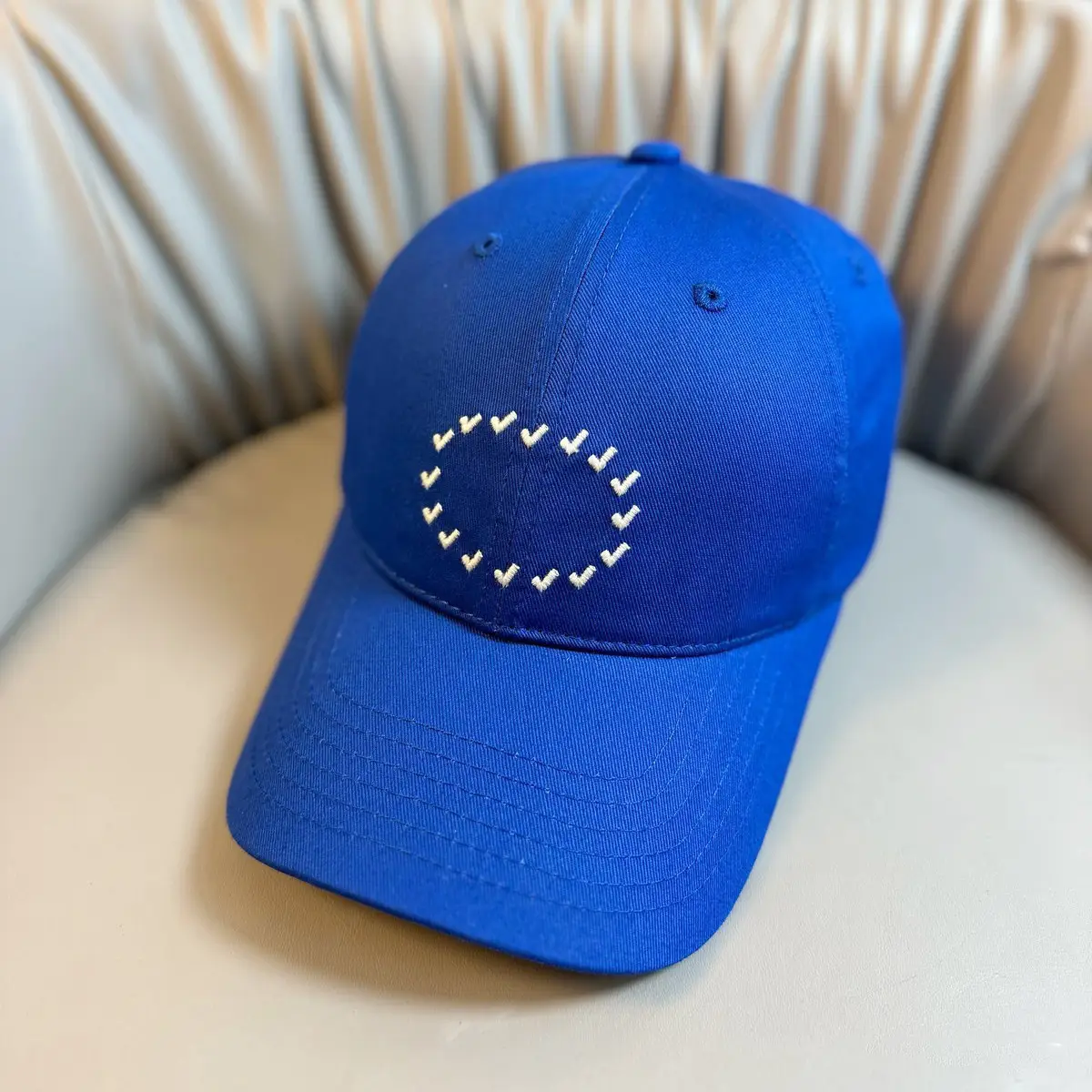 Korean Style Embroidered Green Baseball Cap for Men Women