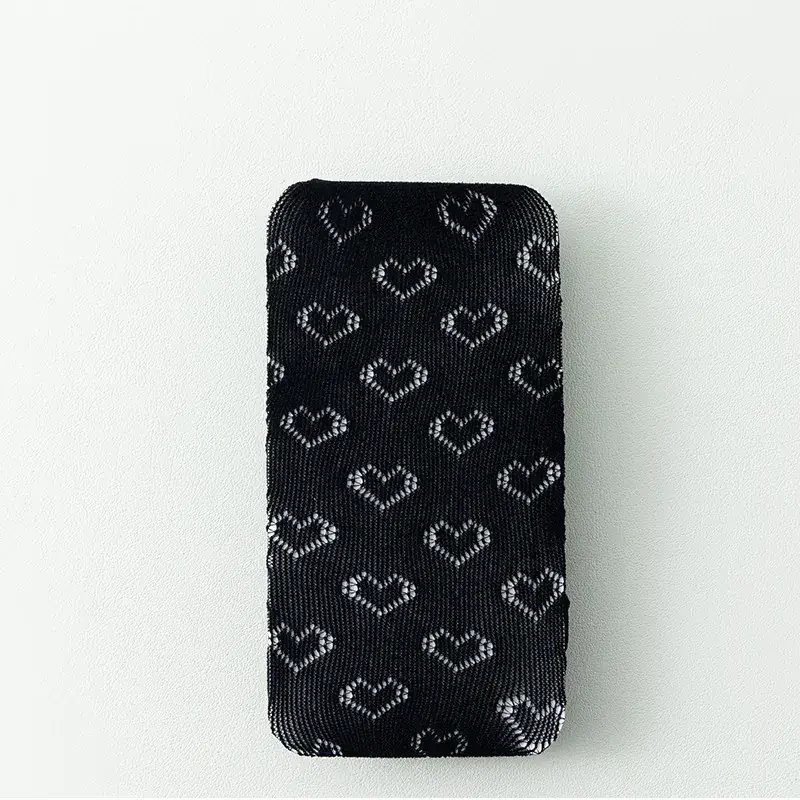 New Kids Love Mesh Socks Black Heart Print - Image 3