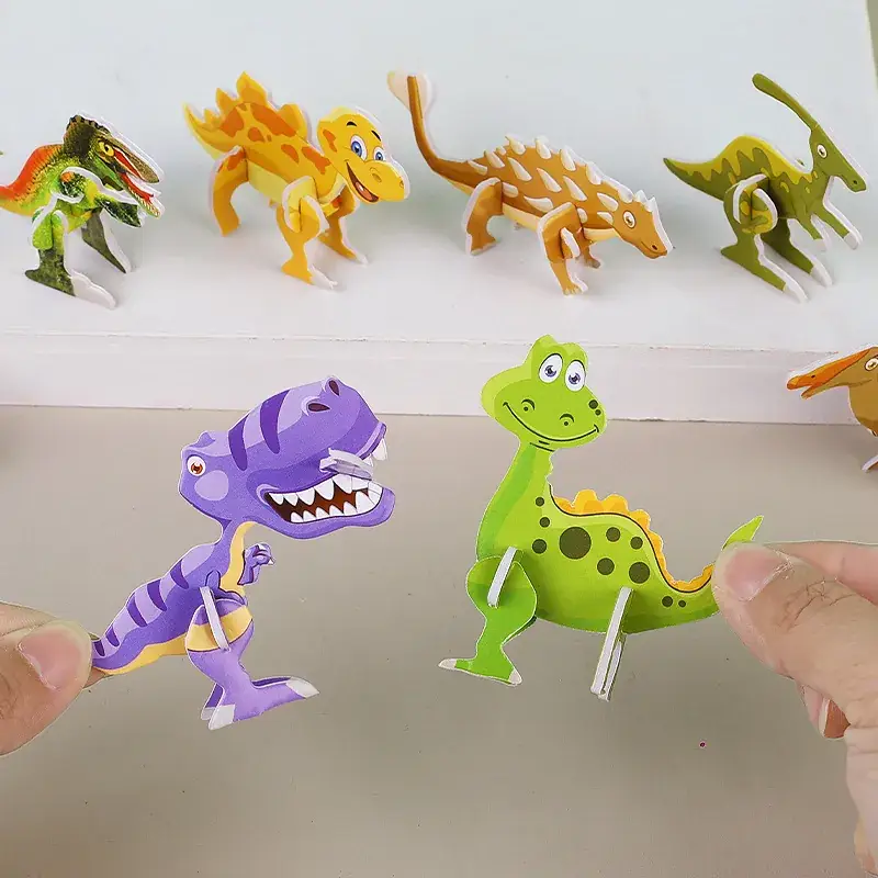 Three-Dimensional Dinosaur Puzzle for Kids DIY Toy - Image 6