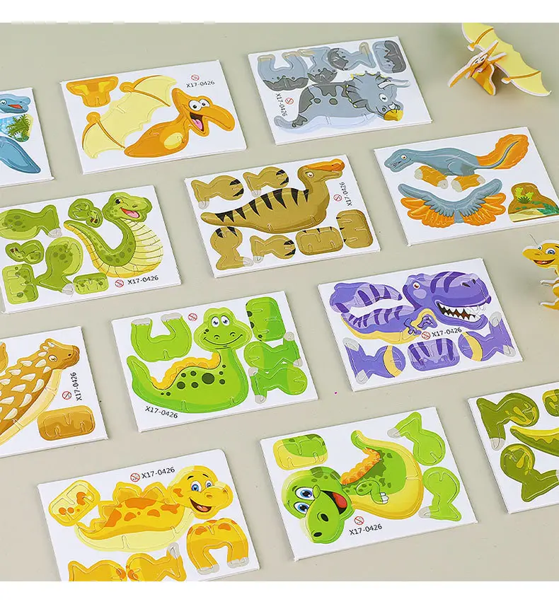 Three-Dimensional Dinosaur Puzzle for Kids DIY Toy — feature 7