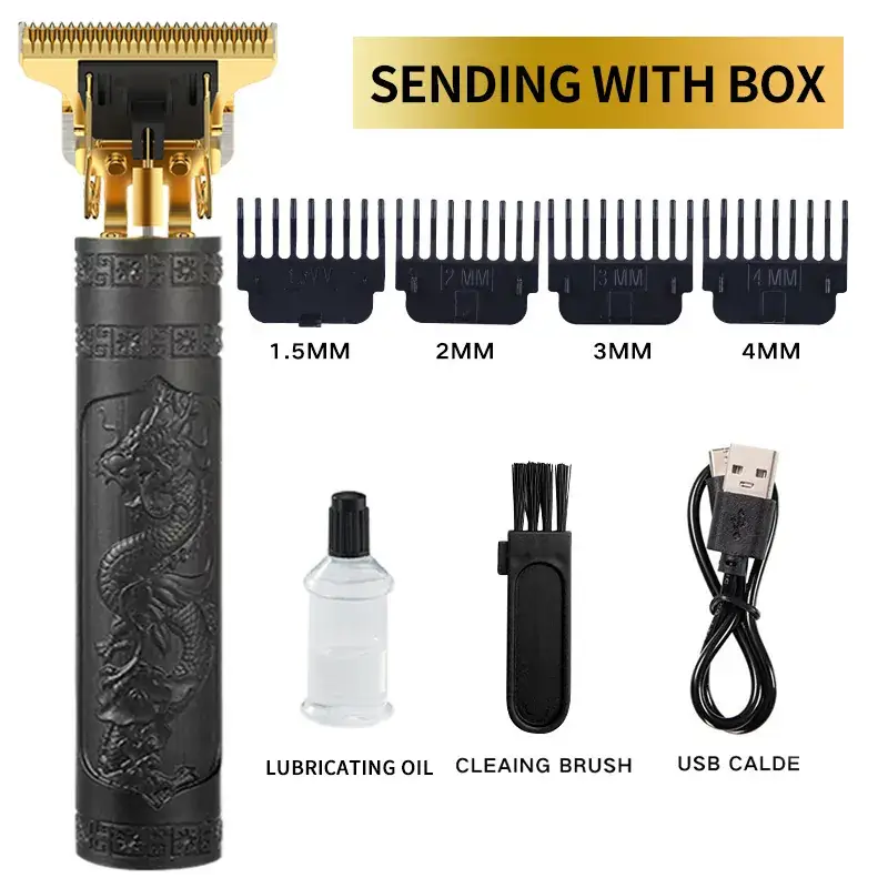 Electric Hair Clipper with 4MM Blades & Lubricating Oil - Image 5