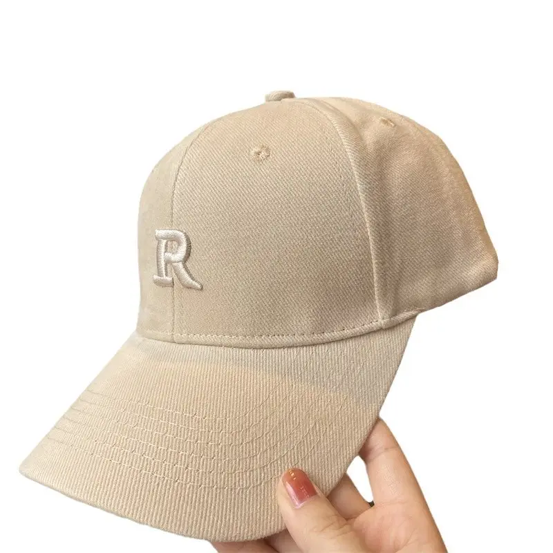 Men's Black Embroidered Baseball Cap with R Logo - Image 11