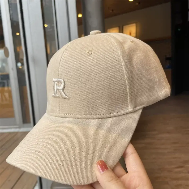 Men's Black Embroidered Baseball Cap with R Logo — feature 5