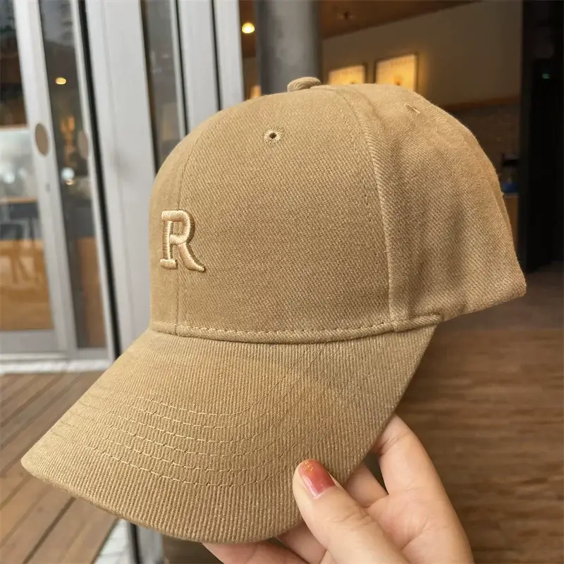 Men's Black Embroidered Baseball Cap with R Logo — feature 7