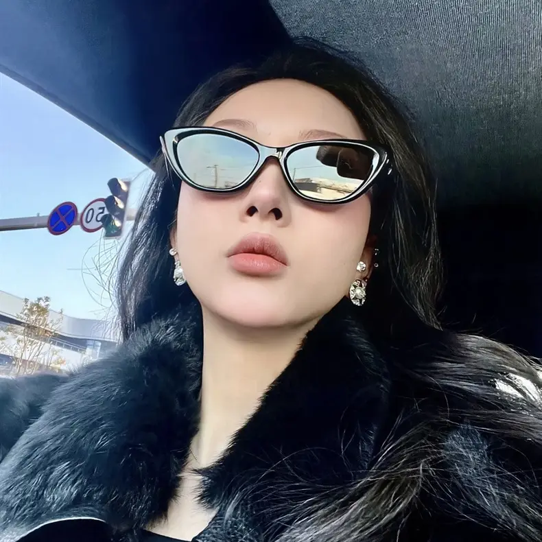 European Cat's Eye Sunglasses for Women Men 2023