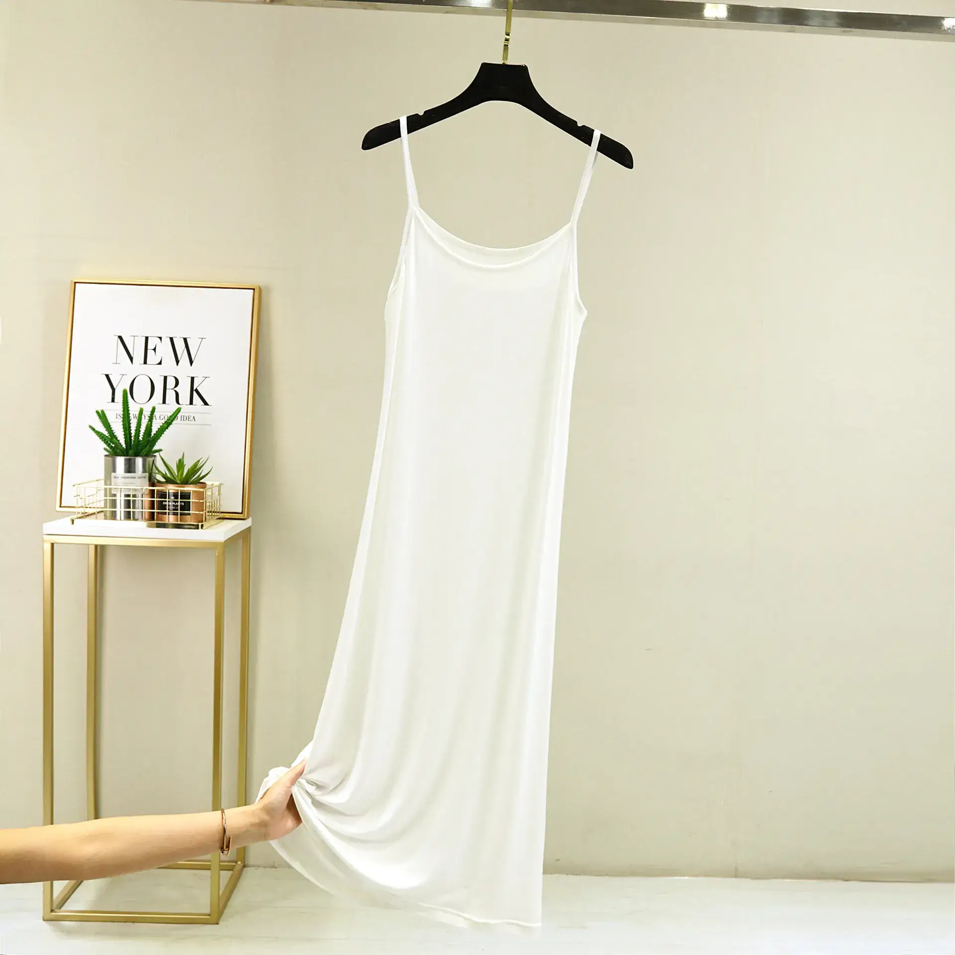 Women's Anti-Transparent White Sling Vest Vest - Image 12