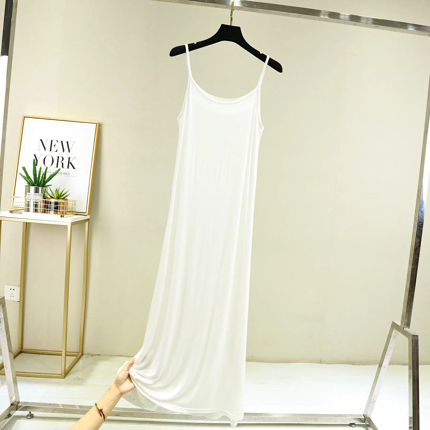 Women's Anti-Transparent White Sling Vest Vest - Image 20