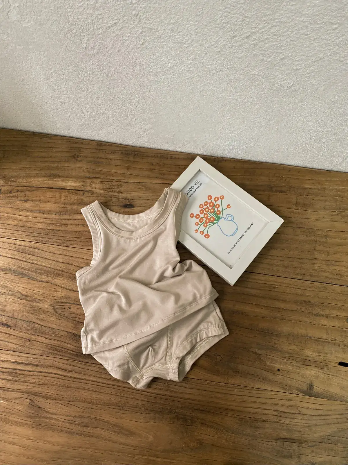 White Baby Summer Vest & Shorts Set for Boys Girls - Image 7