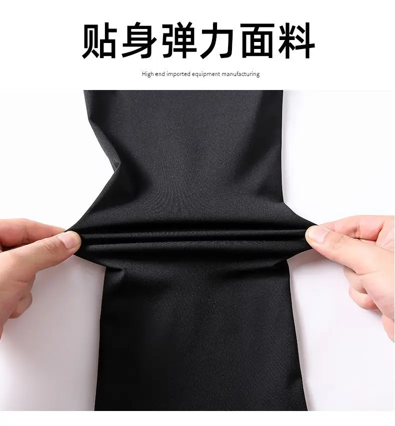 Black Micro Slim Fit Leggings Women High Waist Casual Wear — feature 7