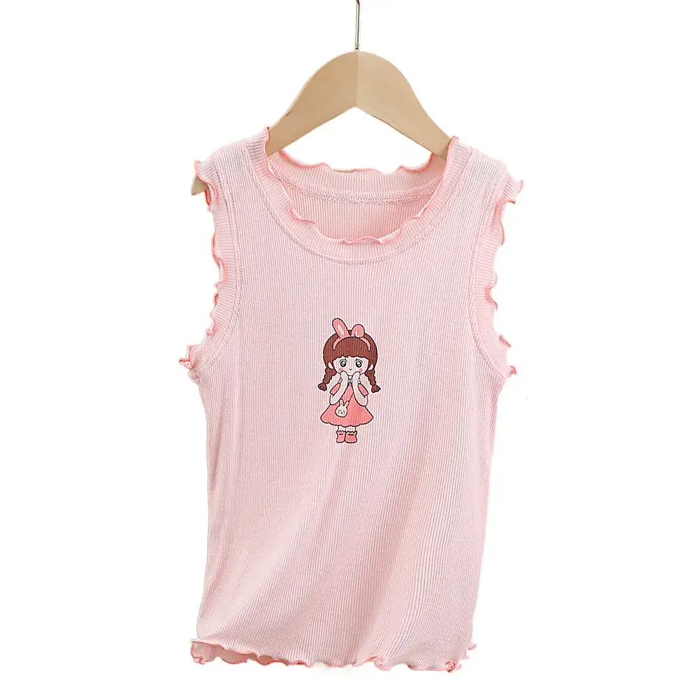 Girls' Camisole Sleeveless Top Purple Modal Baby Summer Wear - Image 2