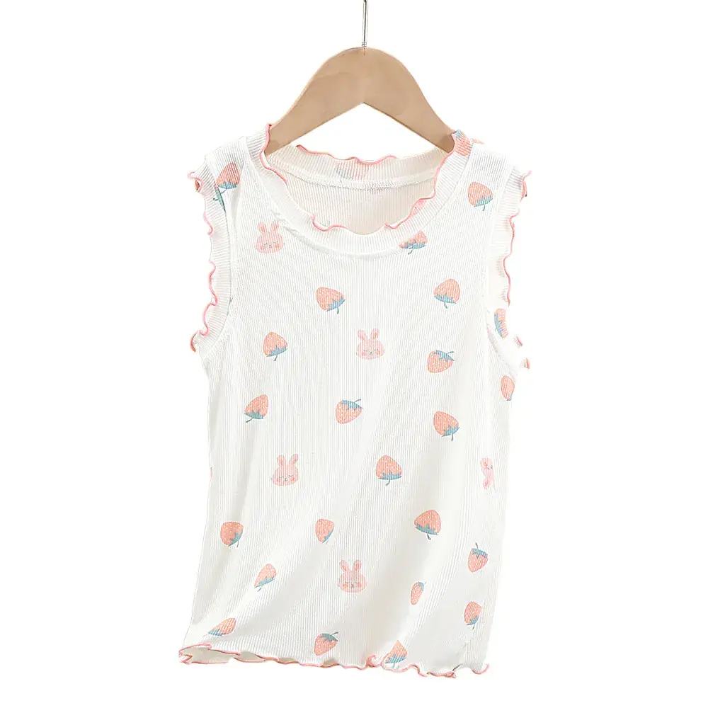 Girls' Camisole Sleeveless Top Purple Modal Baby Summer Wear - Image 4