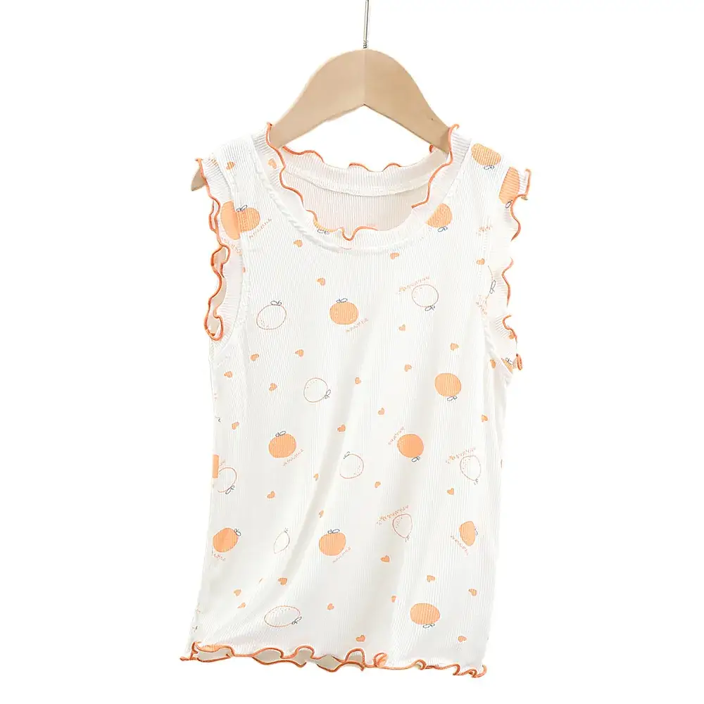 Girls' Camisole Sleeveless Top Purple Modal Baby Summer Wear - Image 5