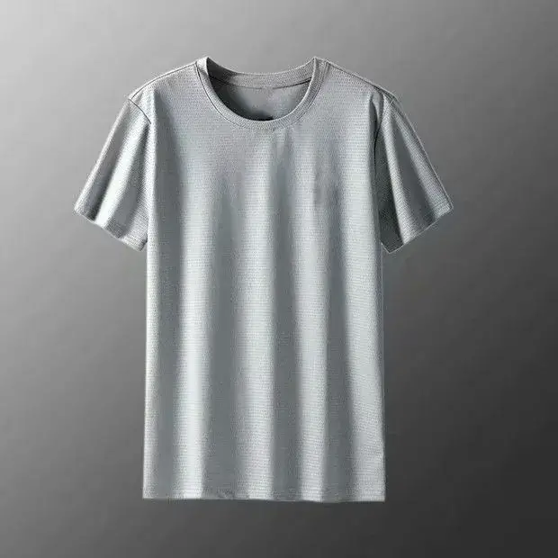 White Mesh Short Sleeve TShirt for Men Summer Casual Work Style — feature 9
