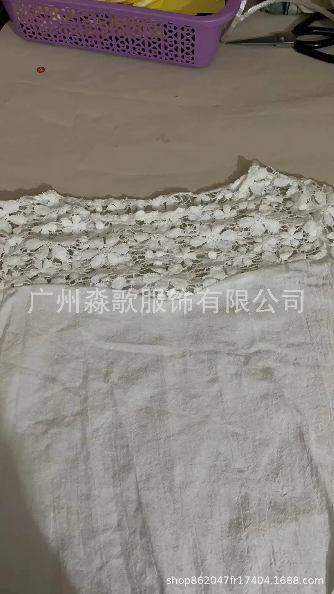 White Cotton Lace Dress Round Neck Half Sleeve 2024 — feature 6