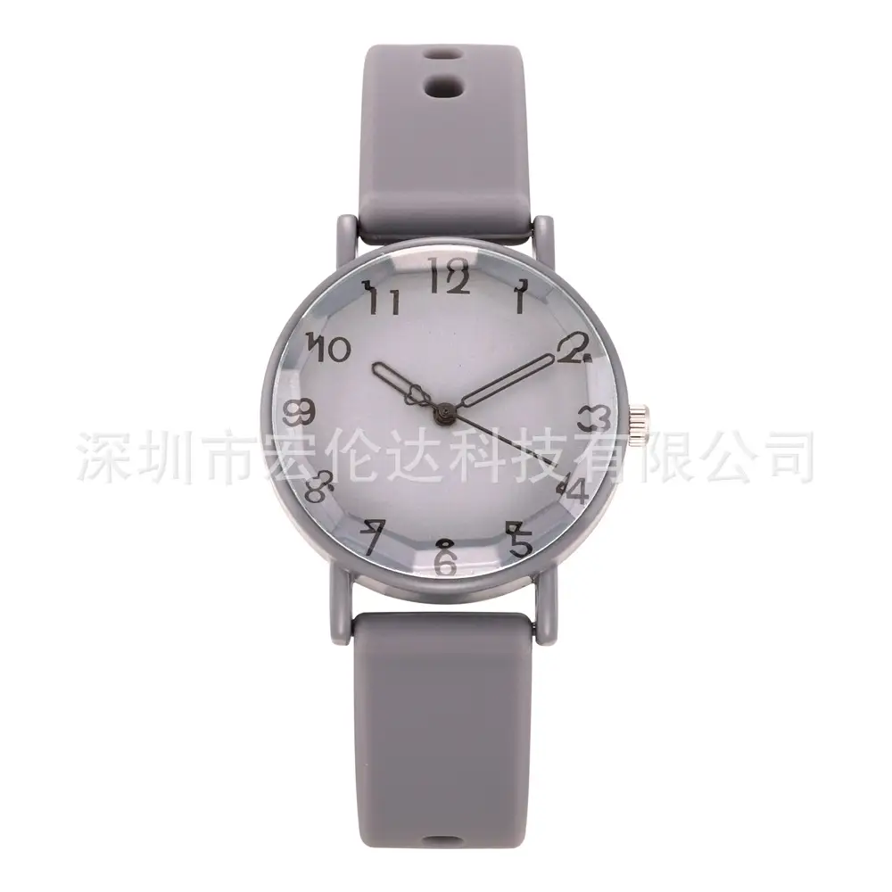 Women's Brown Silicone Analog Watch with Leather Strap - Image 8